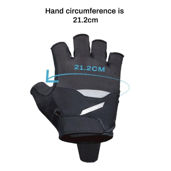Daxys Breathable Cycling Gloves Half Finger Large DXYG02L - Black Black