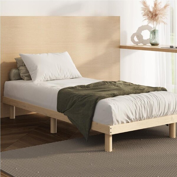 Oikiture Bed Frame Queen Double King Single Wooden Base Bed Platform Single