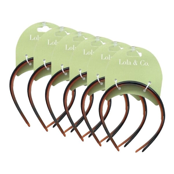 6x 2pc Lola & Co Headbands Set Women's Hair Accessories Assorted