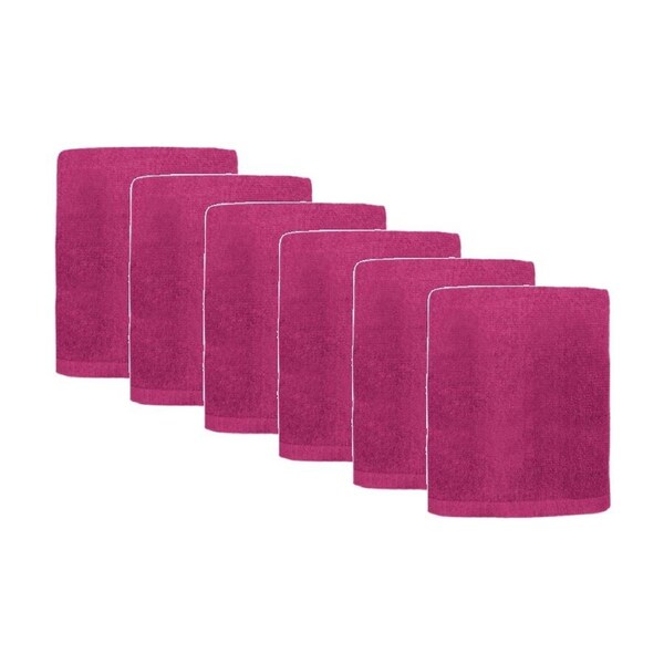 6PK Capri Non Slip Bath Mat Bathroom Floor Accessory Home Decor 45x75cm Berry