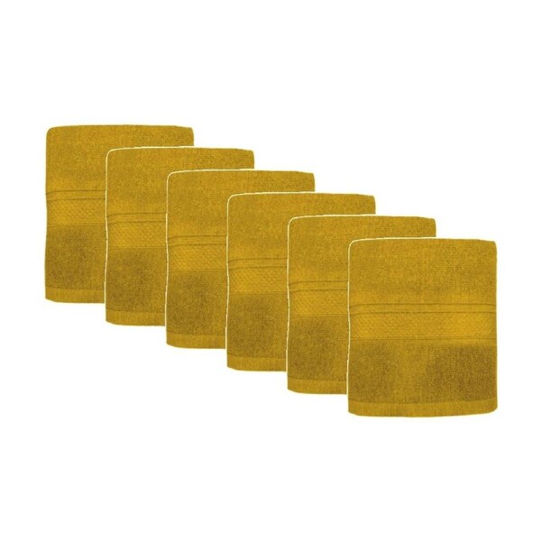 6PK Capri Soft Absorbent Hand Towel Bathroom Accessory 50x90cm Turner