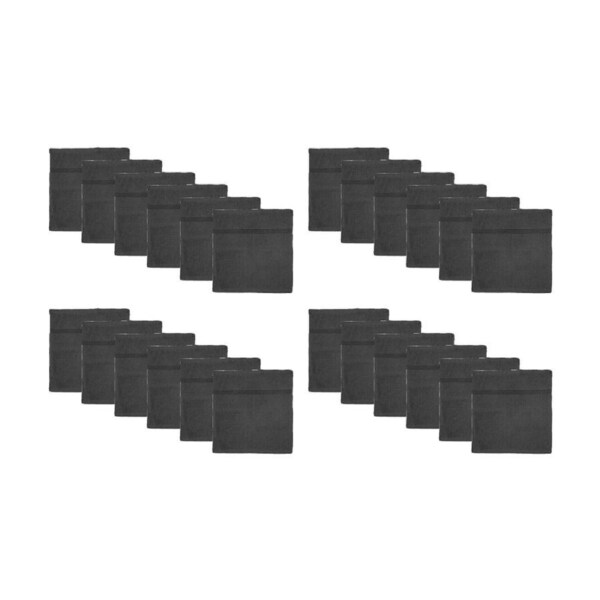 24PK Capri Soft Absorbent Facewash Bathroom Washcloth Towel 30x30cm Black