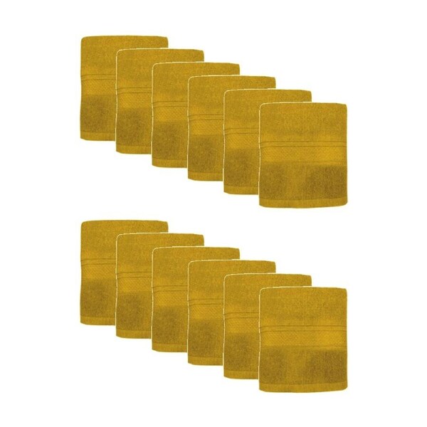 12PK Capri Soft Absorbent Hand Towel Bathroom Accessory 50x90cm Turner