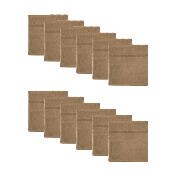 12PK Capri Soft Absorbent Facewash Bathroom Washcloth Towel 30x30cm Sand