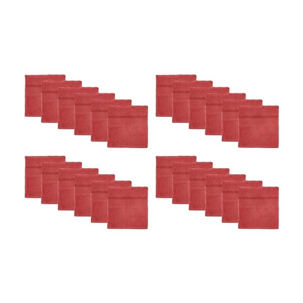 24PK Capri Soft Absorbent Facewash Bathroom Washcloth Towel 30x30cm Hibiscu