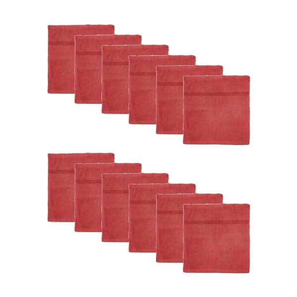 12PK Capri Soft Absorbent Facewash Bathroom Washcloth Towel 30x30cm Hibiscu