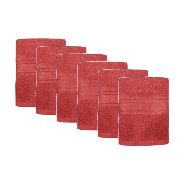 6PK Capri Soft Absorbent Bath Towel Bathroom Accessory 70x140cm Hibiscu