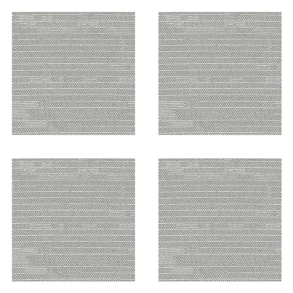 4PK Braz Blockout Room Hanging Curtain Home Decor 137x213cm Miami Silver