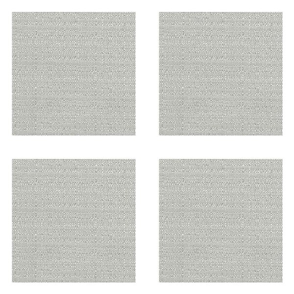 4PK Braz Blockout Room Hanging Curtain Home Decor 137x213cm Laguna Silver