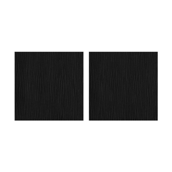 2PK Braz Printed Room Darkening Hanging Curtain Home Decor 140x223cm Black