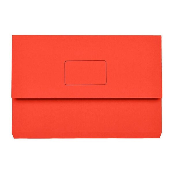 Marbig Slimpick Foolscap Document Wallet Red