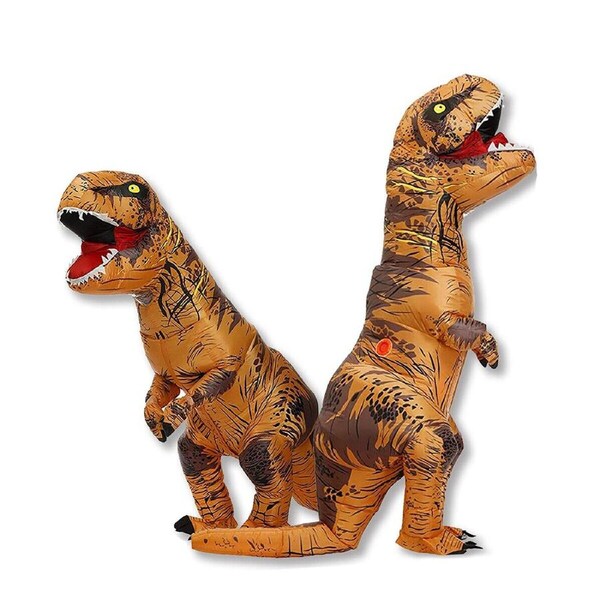 Brown T Rex Inflatable Dino Costume Kid 120 to 145cm