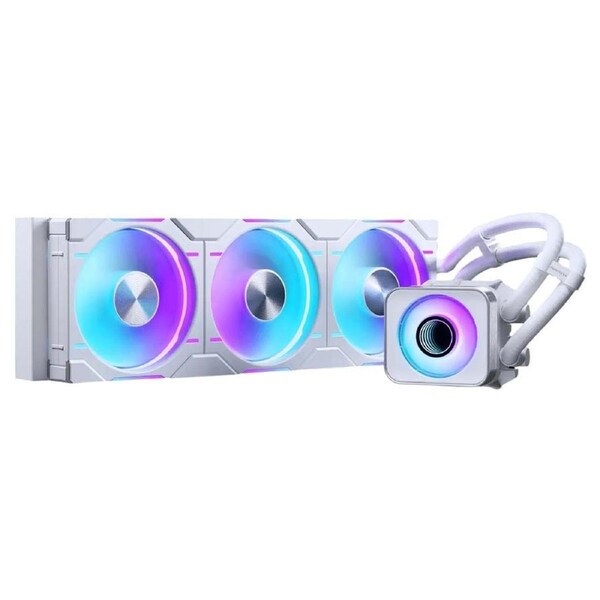 Phanteks Glacier One 360D30 D-RGB AIO Liquid CPU Cooler with X2 Cap White