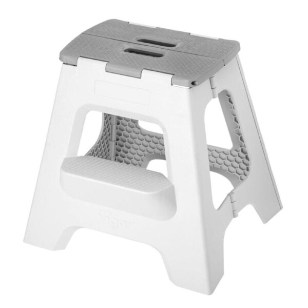 VIGAR&nbsp;41cm Non-Slip Folding Two-Step Stool - Grey