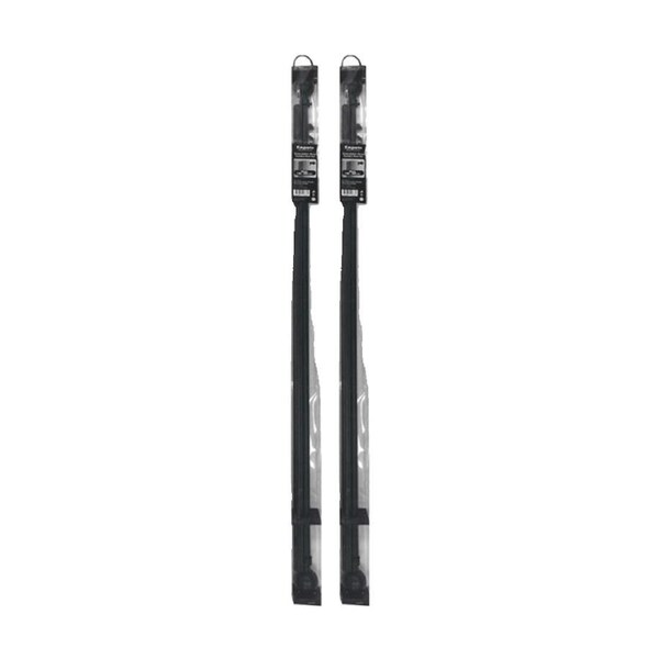 2PK Braz Adjustable Curtain Rod W/ Mounting Brackets 108-310cm Assorted