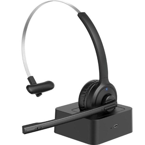 M5 Pro Bluetooth Wireless Headphones Headset w Charging Base for PC Laptop