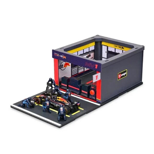 Bburago 1:43 Red Bull Pit Pass Competition F1 Play Set Verstappen #1 2024 Car