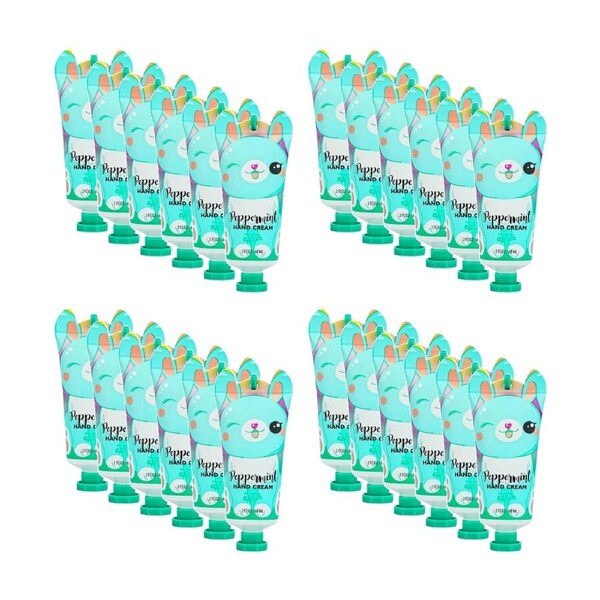 24PK Wish Moisturising Hand Cream W/ Keyring 60mL Cute Animal Design Assorted