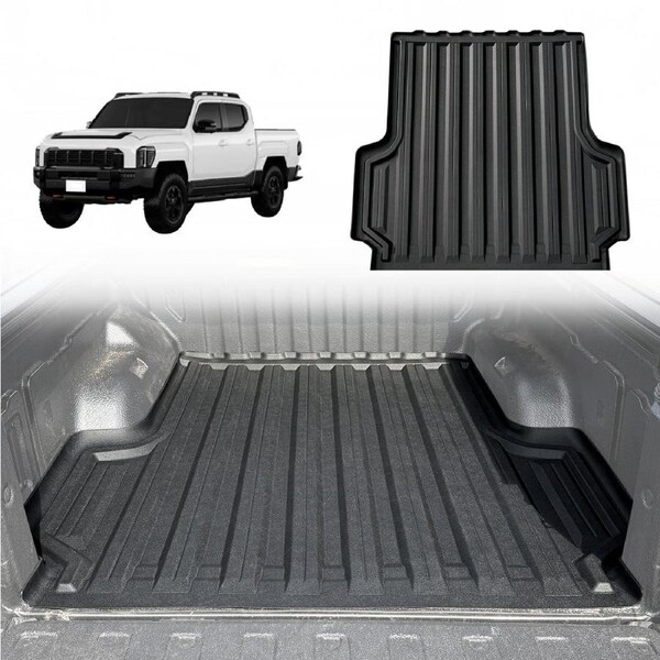 3D TPE Ute Mat for KIA Tasman 2025-Onwards Fitted with Factory Plastic Tub Liner