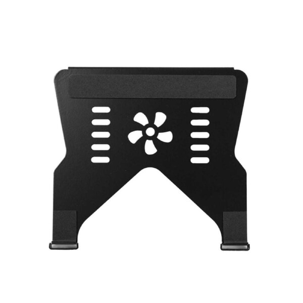 P&P Black Laptop Holder Shelf For Gas Strut Monitor Mount With Secure Clamps