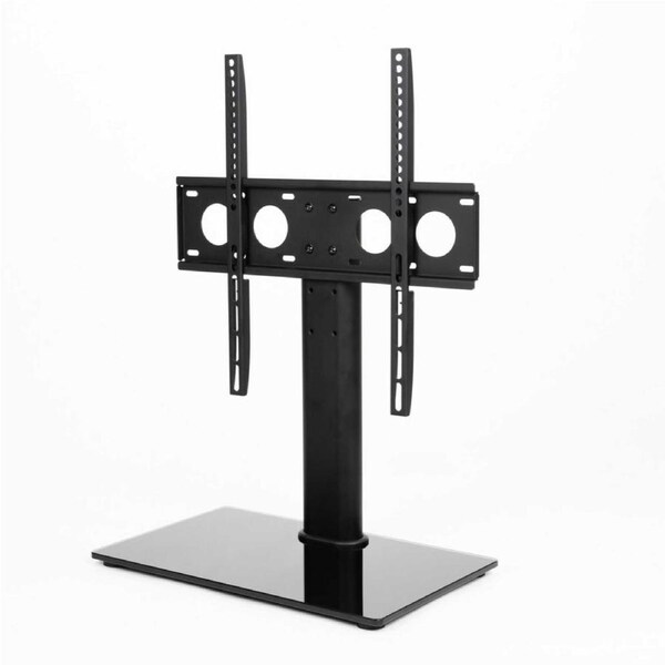 P&P Black MT303 Tabletop TV Stand, Height Adjustable, 32-55" TVs, 40kg Load
