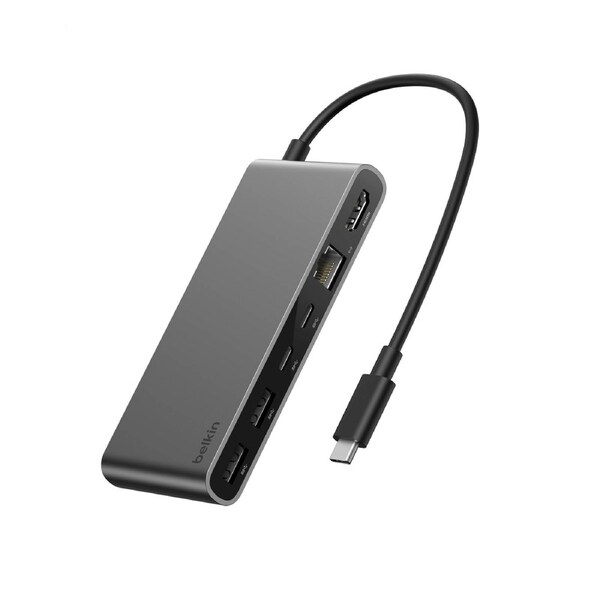 Belkin Connect 8-Port USB-C Hub with 2.5Gb Ethernet - Grey