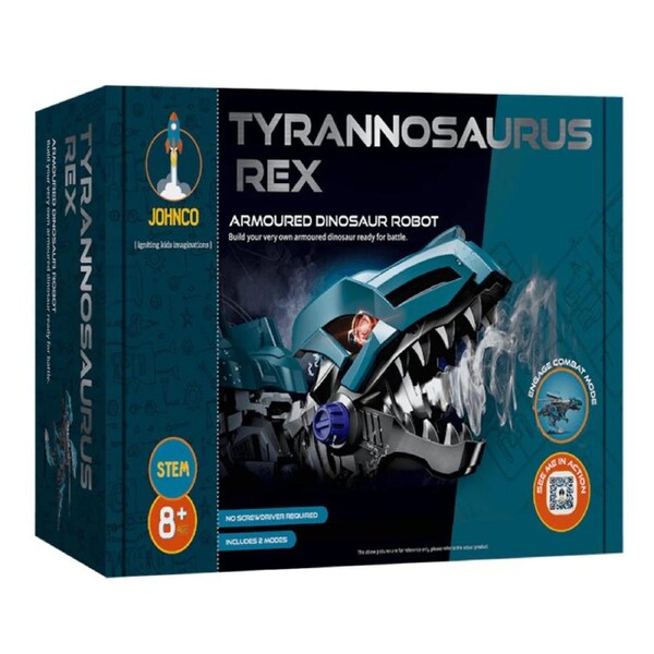 JOHNCO - TYRANNOSAURUS REX - ARMOURED DINOSAUR ROBOT