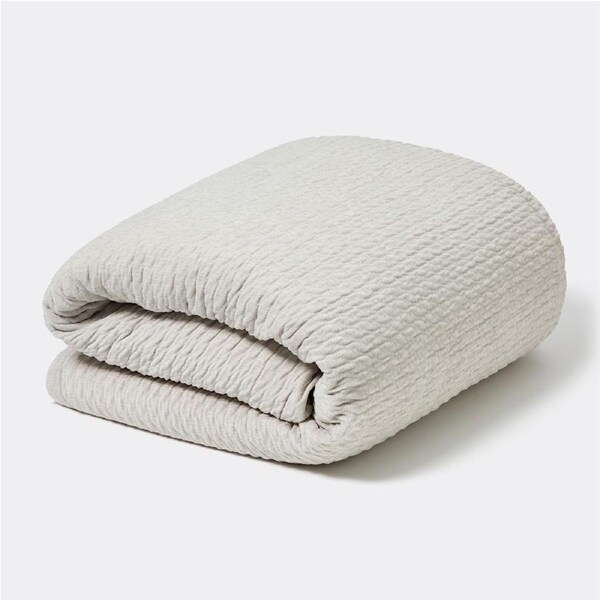 Openook Chenille Sherpa Blanket QB/KB - Natural