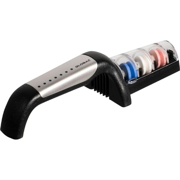 Global 3-Stage Ceramic Water Sharpener Stainless Steel G-913/SB