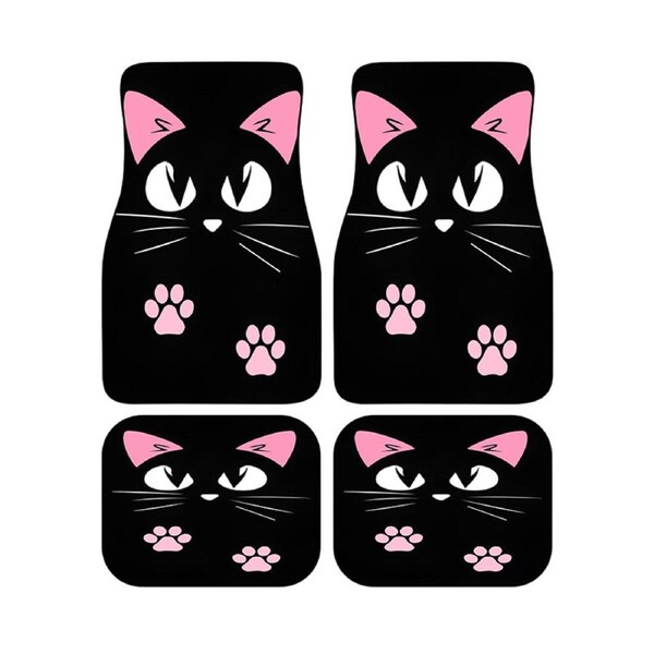 4 PCS Car Durable Floor Mats For All Car Models Anti Slip Waterproof Easy Clean