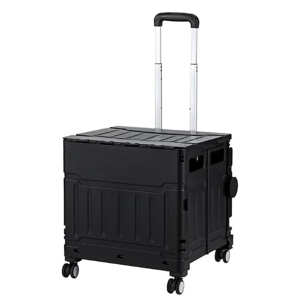 Emajin Shopping Trolley Cart 75L Foldable Black