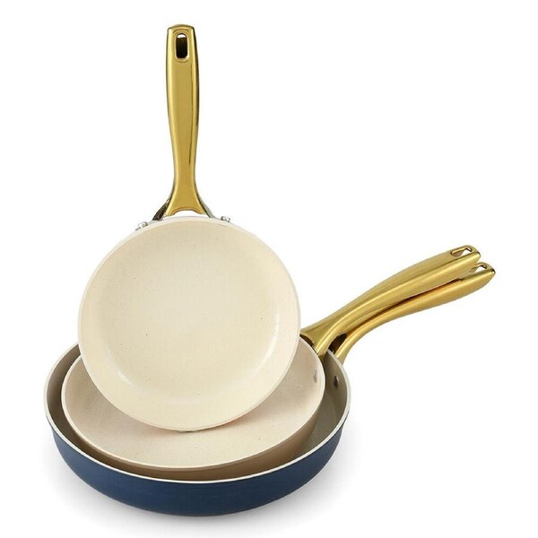 5-star Chef Frying Pan 3PCS Shades Frypan Set Ceramic Coating Multi Colour