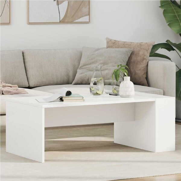 Coffee Table White 95 x 50 x 34 cm Engineered Wood vidaXL