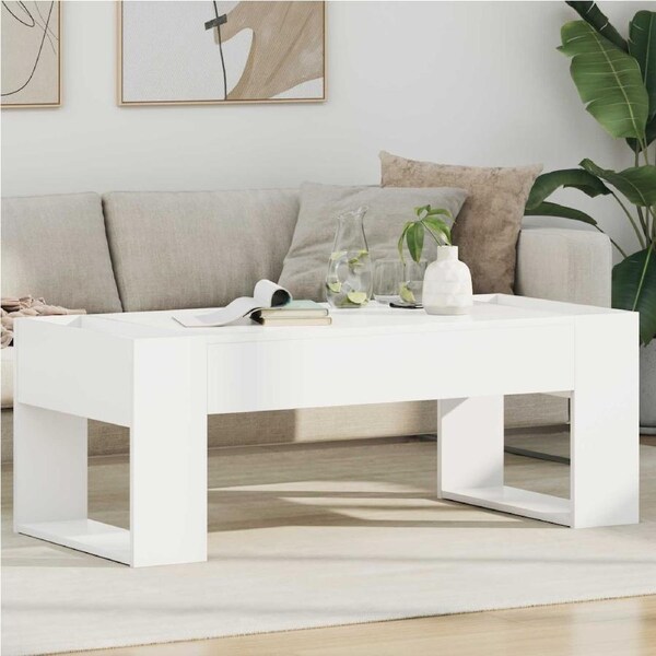 Coffee Table White 110 x 50 x 41 cm Engineered Wood vidaXL
