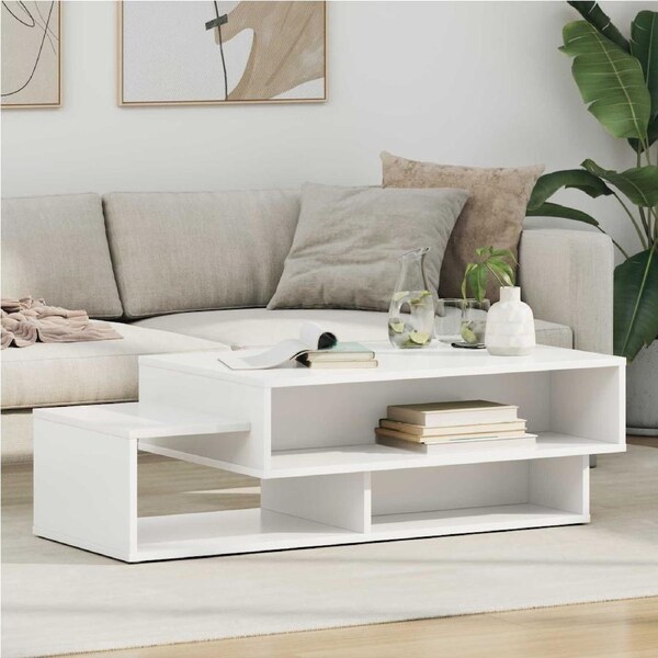 Coffee Table White 105 x 50 x 32.5 cm Engineered Wood vidaXL