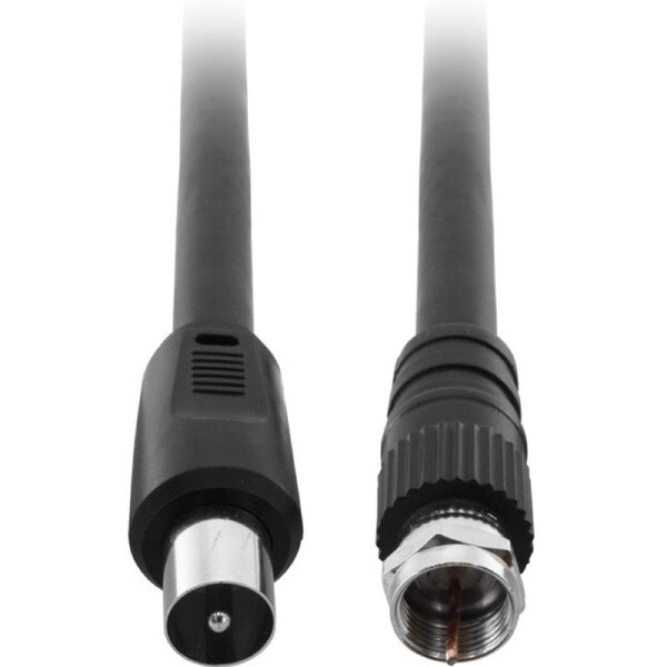 PRO2 1M Rg59Quad Pal To 'F' Lead Pal To 'F' Flylead - Black
