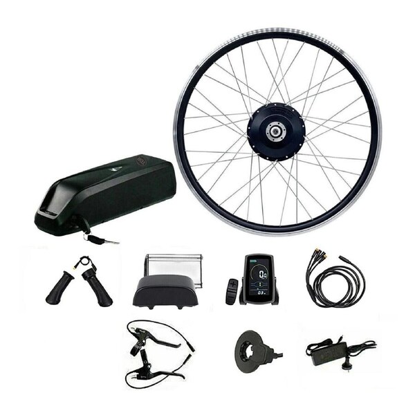 TDR 48V 750W Rear Hub Motor Electric Bike Conversion Kit 28 Inch 29 Inch 700C Wheel 10AH Lithium Battery Brushless Motor LCD Display E-Brake Levers Pedal Assist DIY Kit