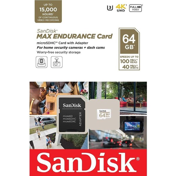 SanDisk 64GB Max Endurance Micro SD Card