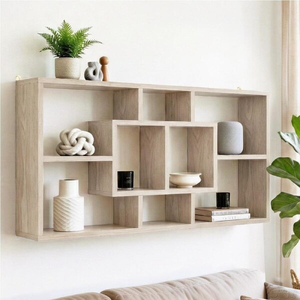 Artiss Floating Wall Shelves Bookshelf Display DIY Mount Storage Rack Wood