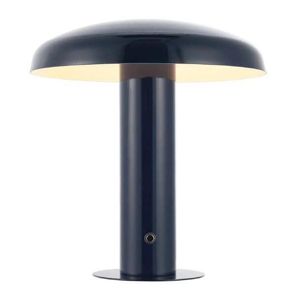 Contemporary Bohemian Rechargeable Cordless Iron Dimmable Integrated LED Mushroom Table Lamp