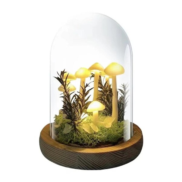 Handmade Small Mushroom Lamp Night Light, Arts & Crafts Decor