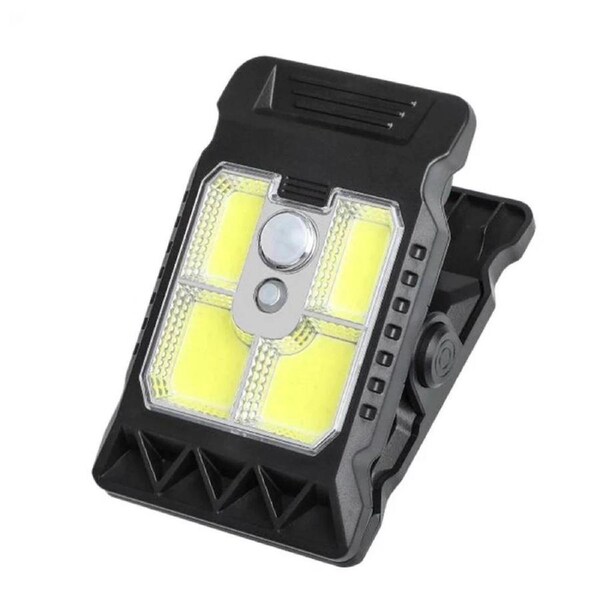 Solar Clip Light Outdoor Motion Sensor LED Lamp 500mAH Rechargeable