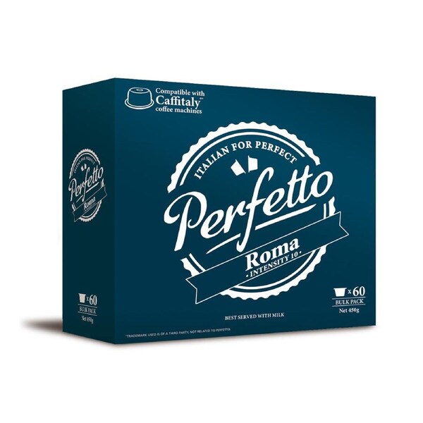 60pc Perfetto Kfee Compatible Coffee Pods Roma Intensity 10
