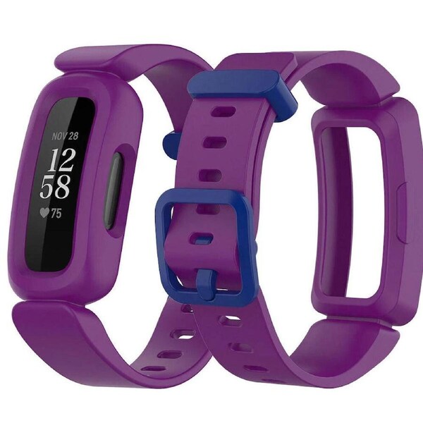 2Packs Fitbit Ace 3 Bands Silicon Replacement Wristband Watch Band Strap Grape