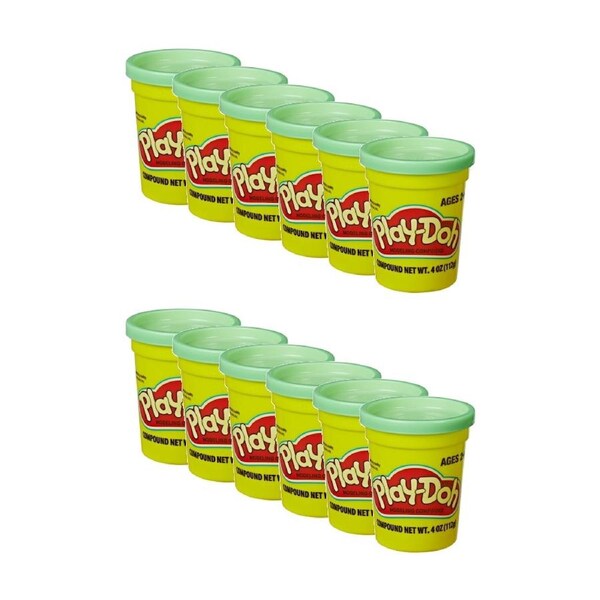12PK Playdoh Single Can Kids Pretend Play Modeling Compound 2y+ Assorted