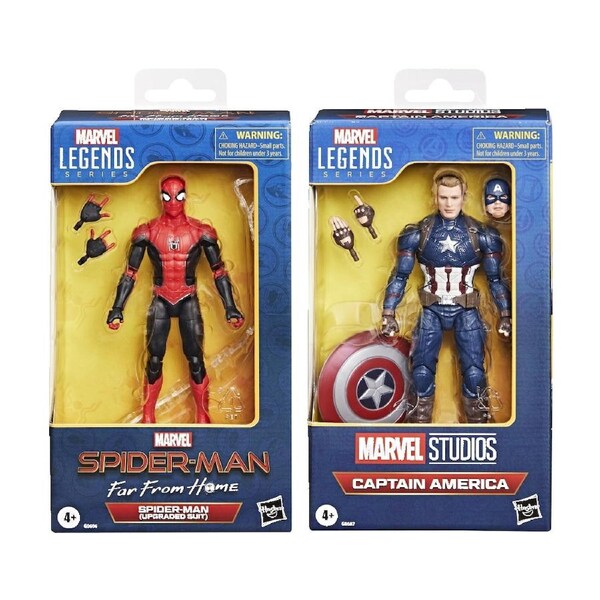 Avengers Legends Action Figure Kids Play Toy Captain America & Spiderman
