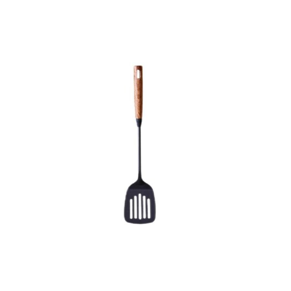 WoodLand Golden Sandalwood Vintage Iron Slotted Spatula