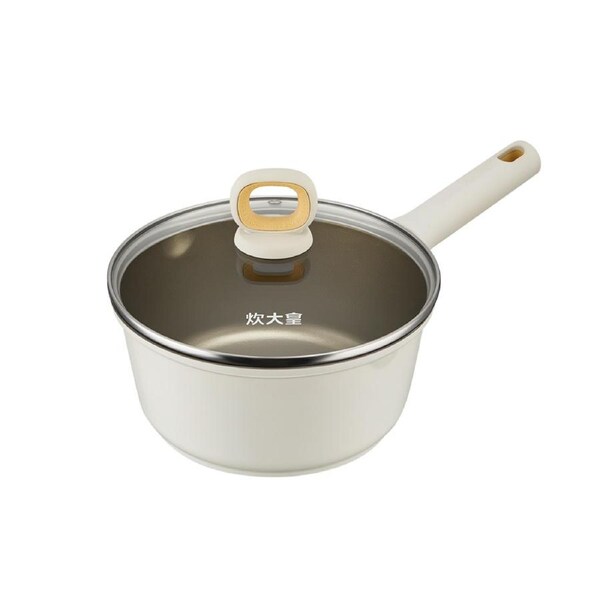 Cooker King White Titanium Saucepan 16cm