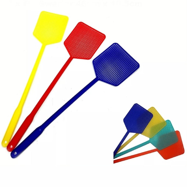 4pcs Fly swatter Plastic Flyswatte Home Office Pest Flyswatter Manual Swat Pest