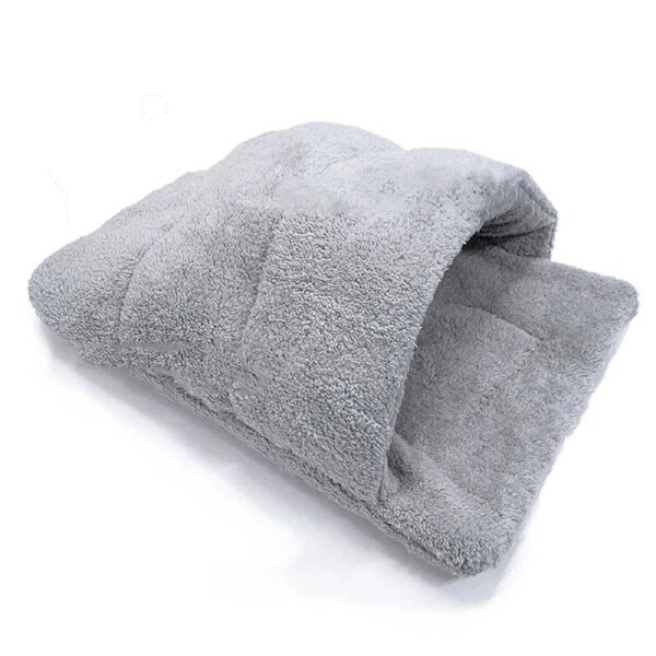 Bed Warm Small Dog Cat Puppy Kitten Hooded Cave Cuddler Soft Snuggle House